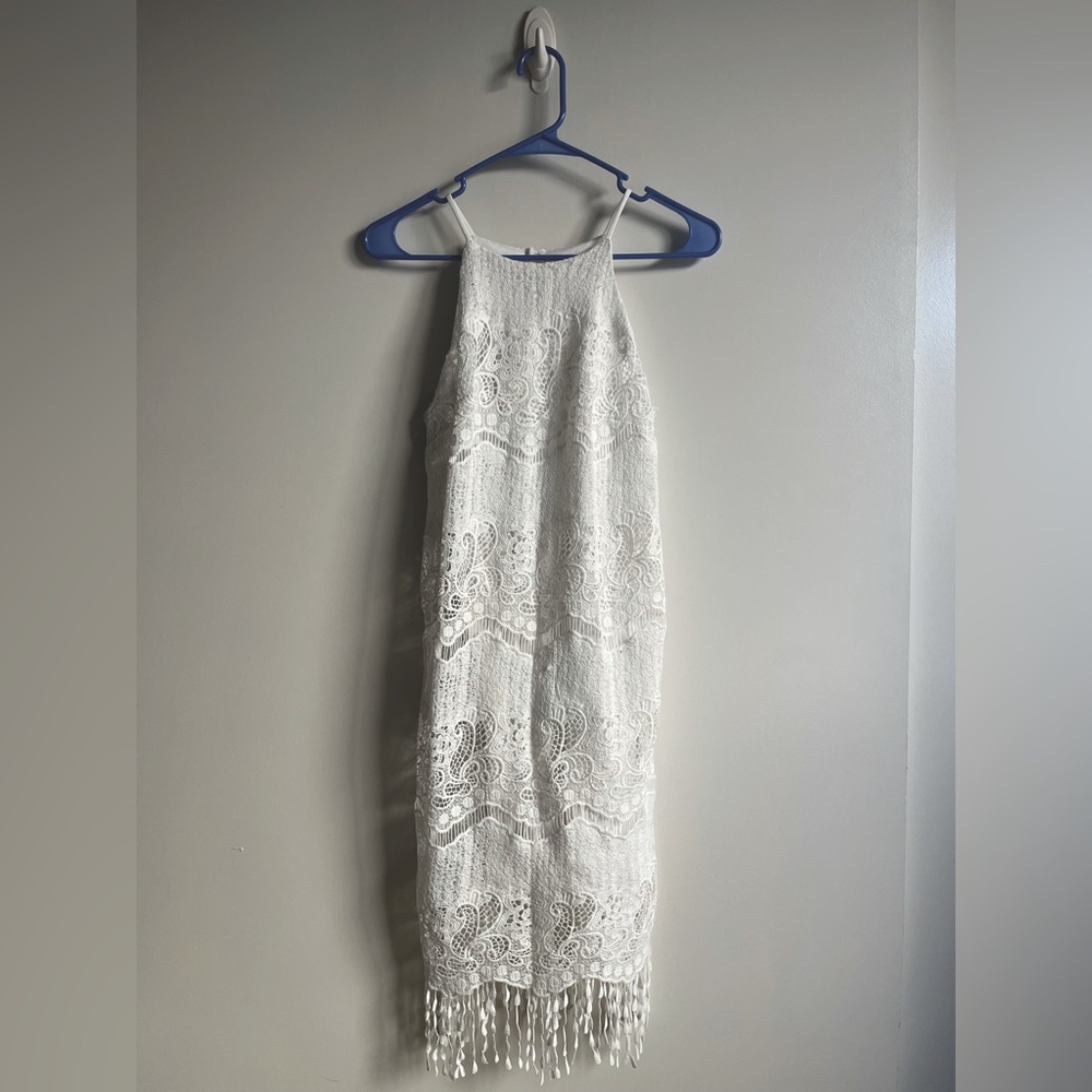 White lace dress